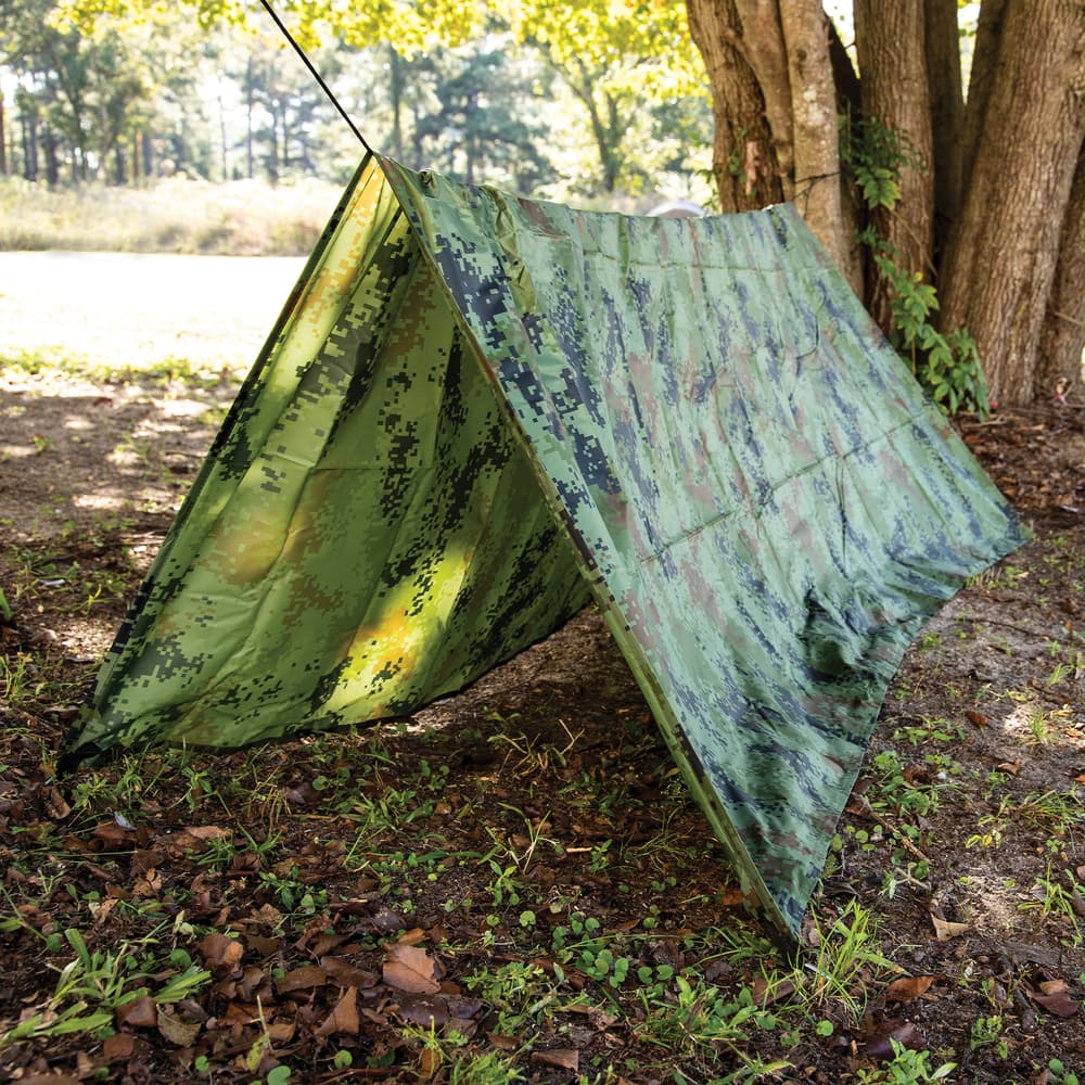 The Intense Bivy Tarp can be pitched as a tent. image number 2