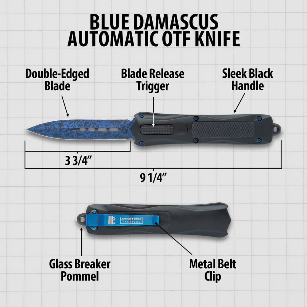 Details and features of the Automatic OTF Knife. image number 2