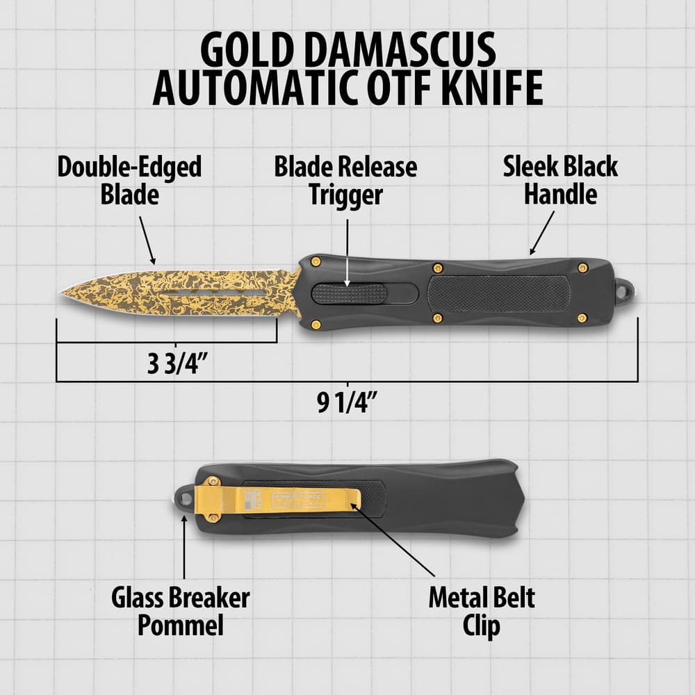 Details and features of the Automatic OTF Knife. image number 2
