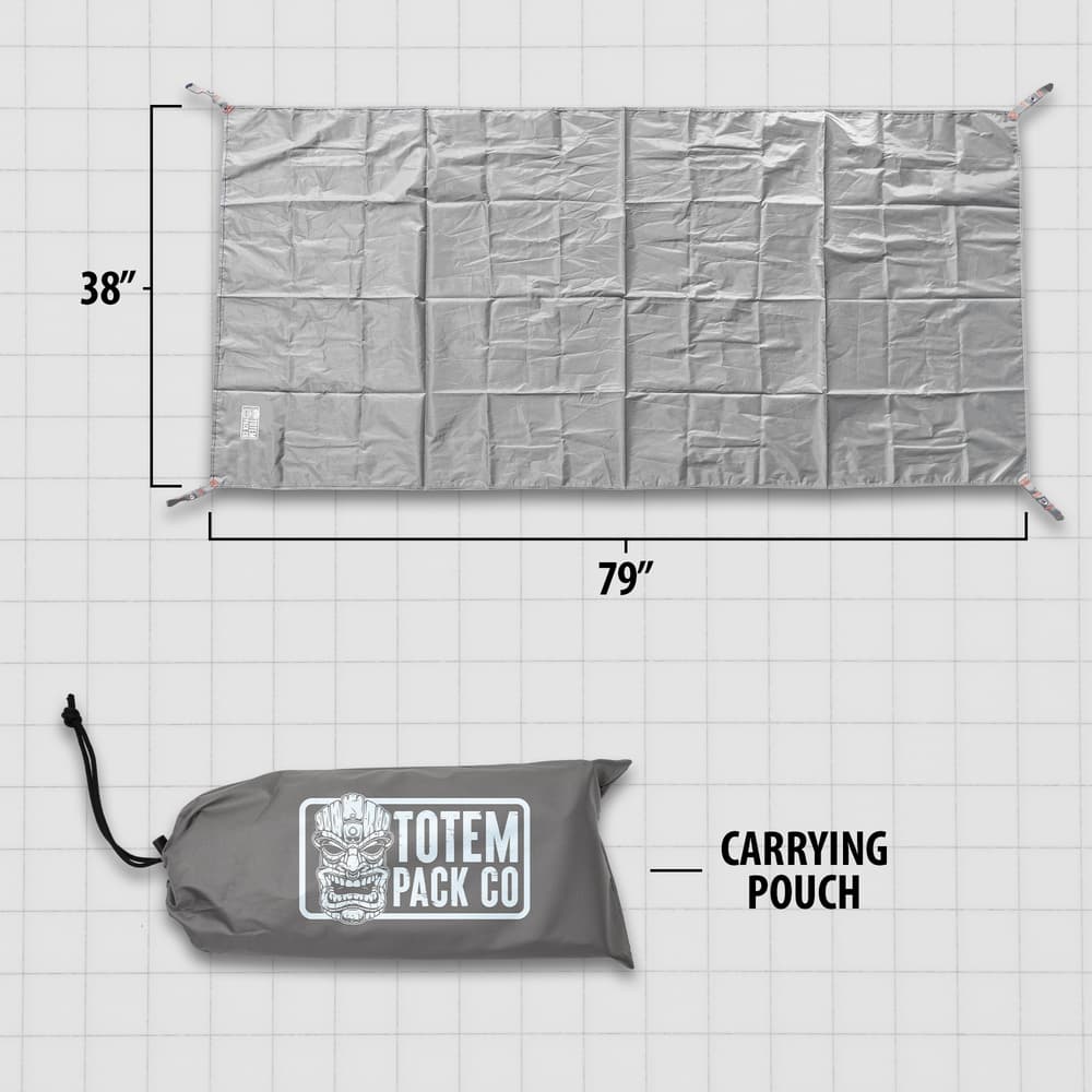 Details and features of the Waterproof Adventure Tarp. image number 2