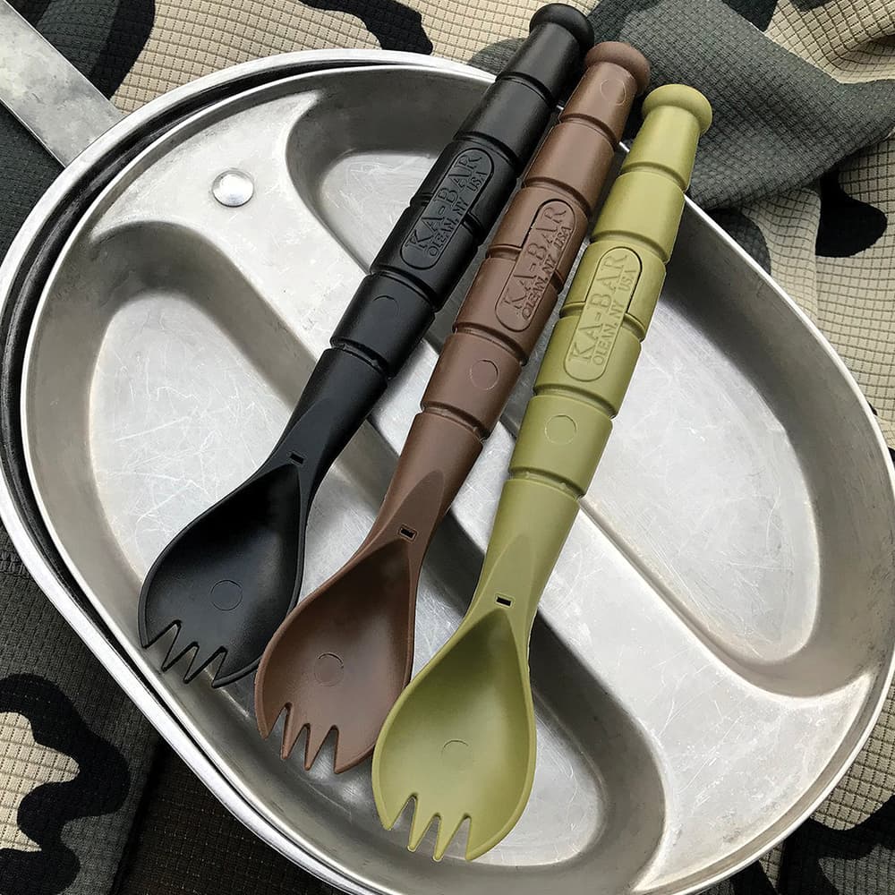 Angled image of the Spork & Knife 3 Pack. image number 2