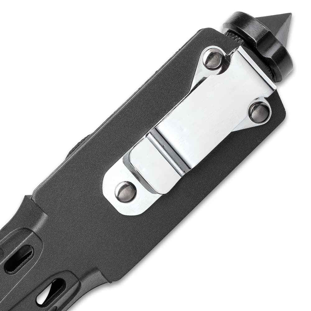 United Cutlery Cyclone Boot Knife With Custom Vortec Sheath - Cast Stainless Steel Blade, Piercing Point, Reinforced Nylon Handle - Length 10 1/2” image number 2