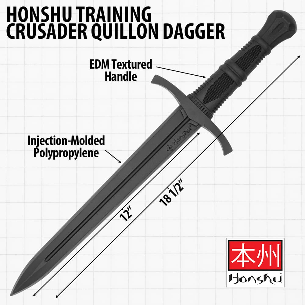 Details and features of the Quillon Training Dagger. image number 2