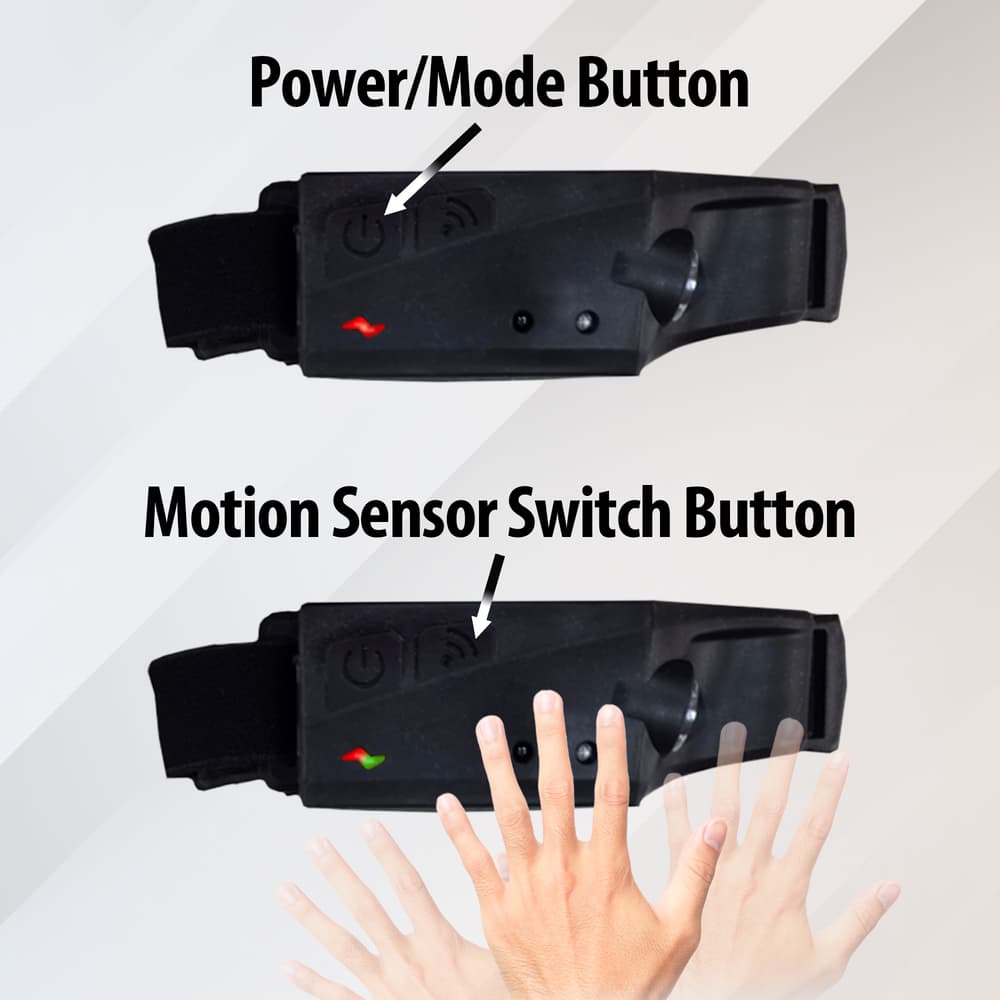 Showing the motion detector on/off switch image number 2