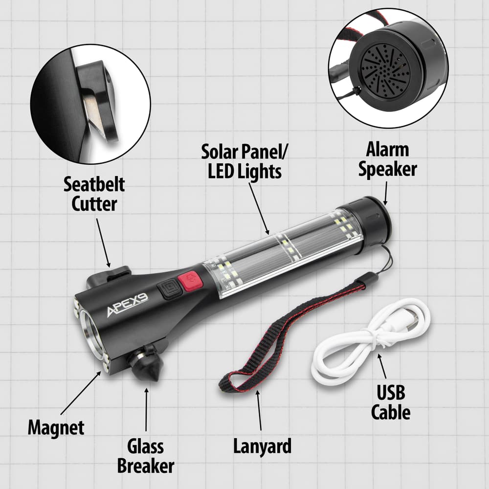 Details and features of the Emergency Flashlight. image number 2