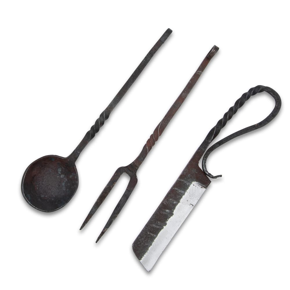 The three utensils in the Ironsmith Co. Pioneer Dining Set image number 2