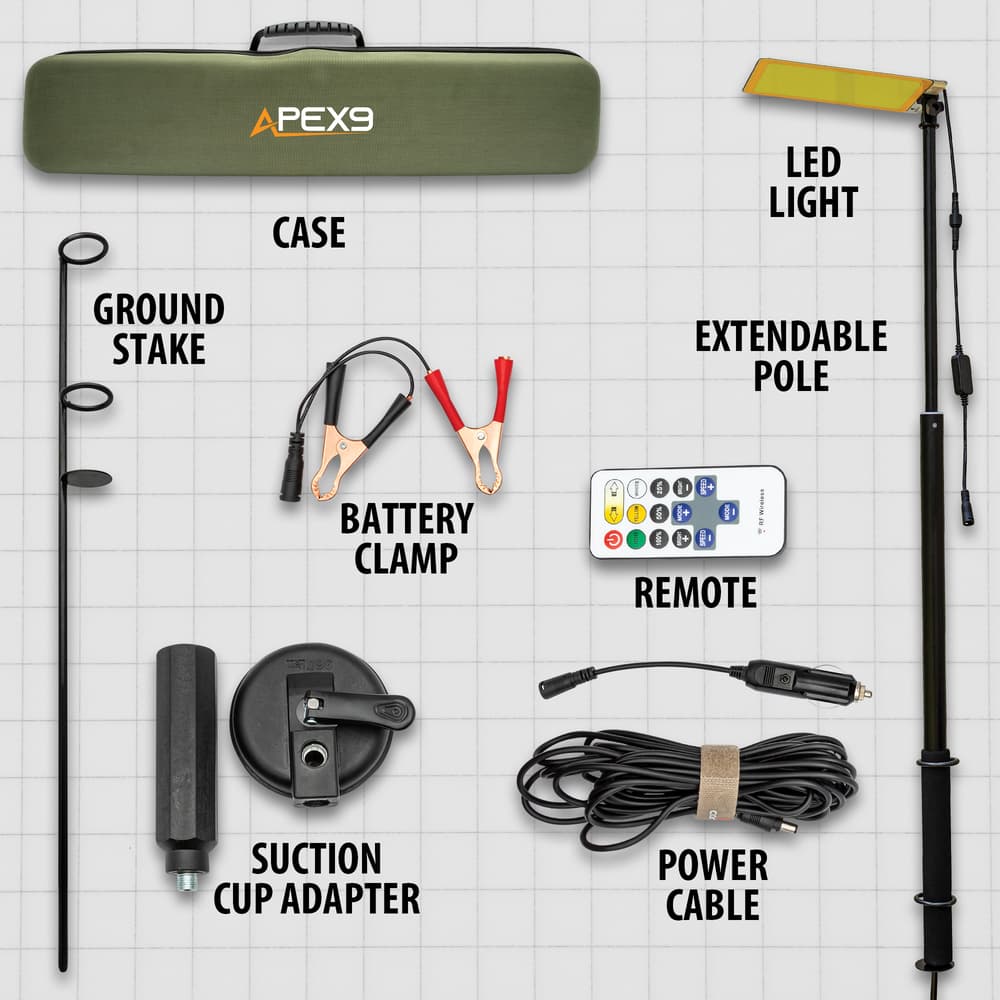 Details and features of the Telescopic Camp Light. image number 2