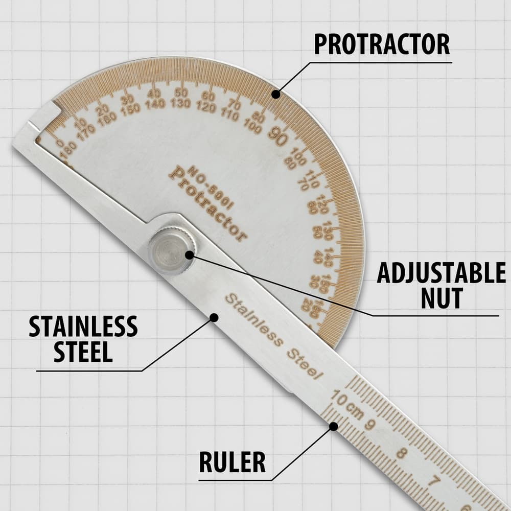 Details and features of the Protractor. image number 2