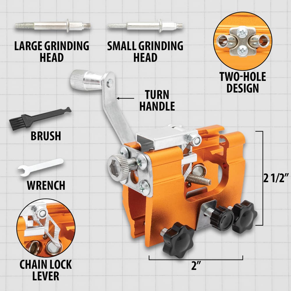 Details and features of the Chainsaw Sharpener. image number 2
