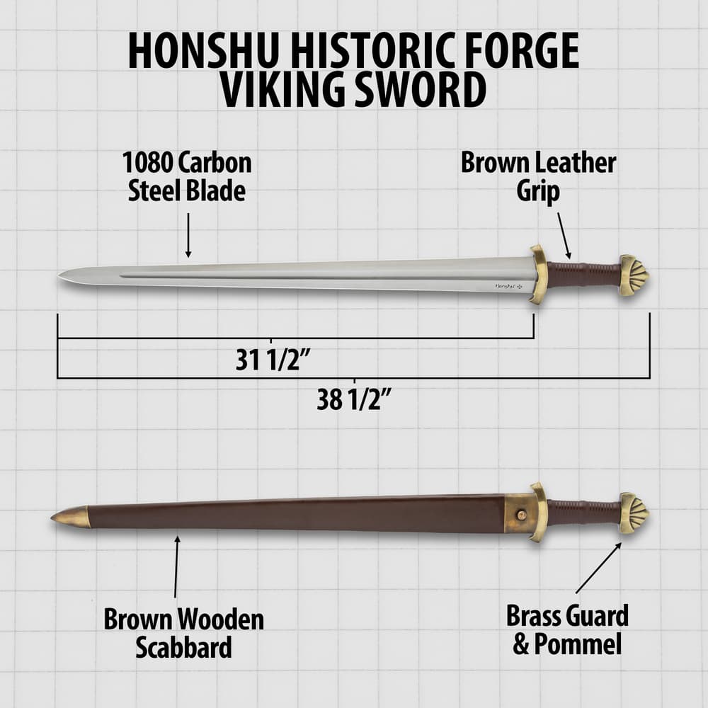 Details and features of the Viking Sword. image number 2