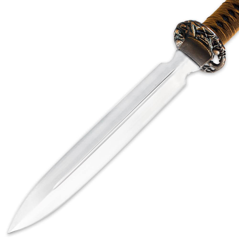 Shinwa Double Edged Carbon Steel Warrior Spear Tan image number 2