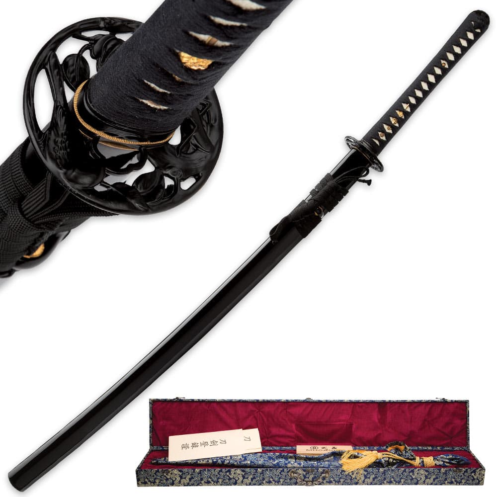 Musashi Japanese Vine Samurai Sword - Hand-Forged image number 2