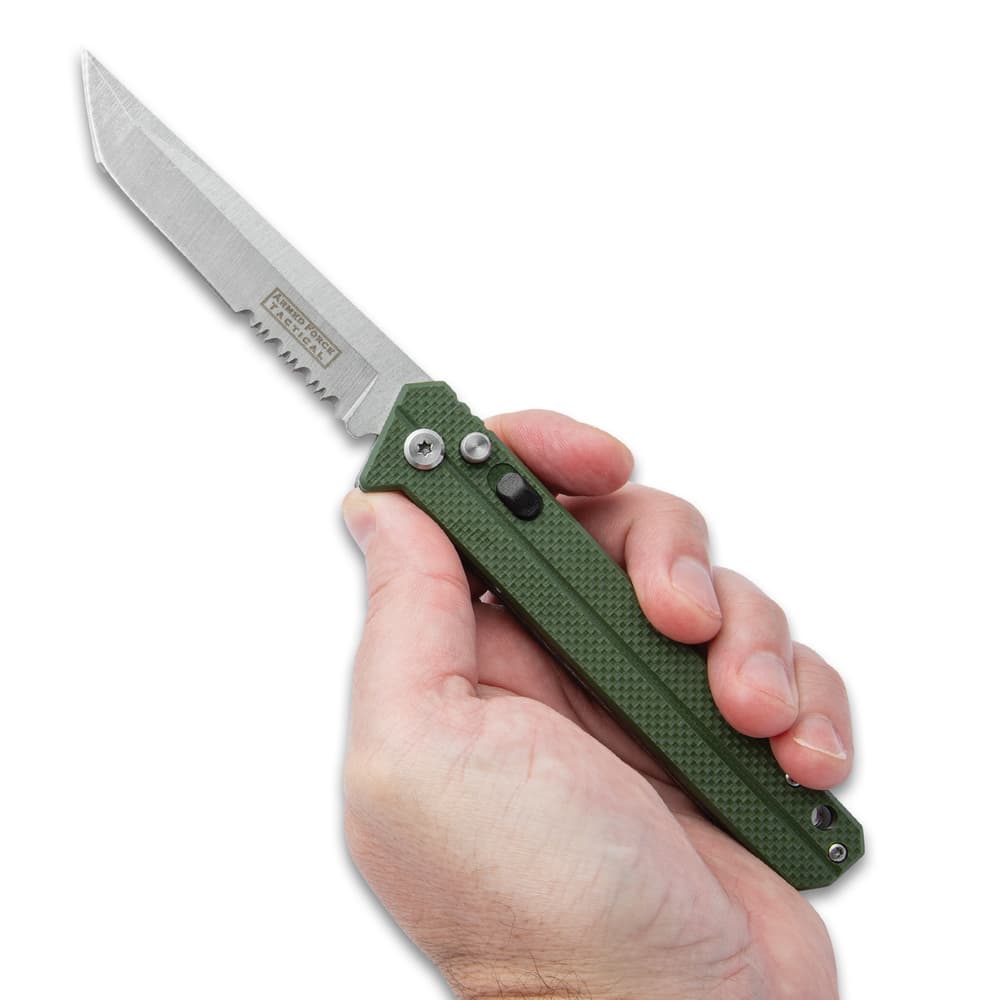 Full image of the Pocket Knife held in hand. image number 3