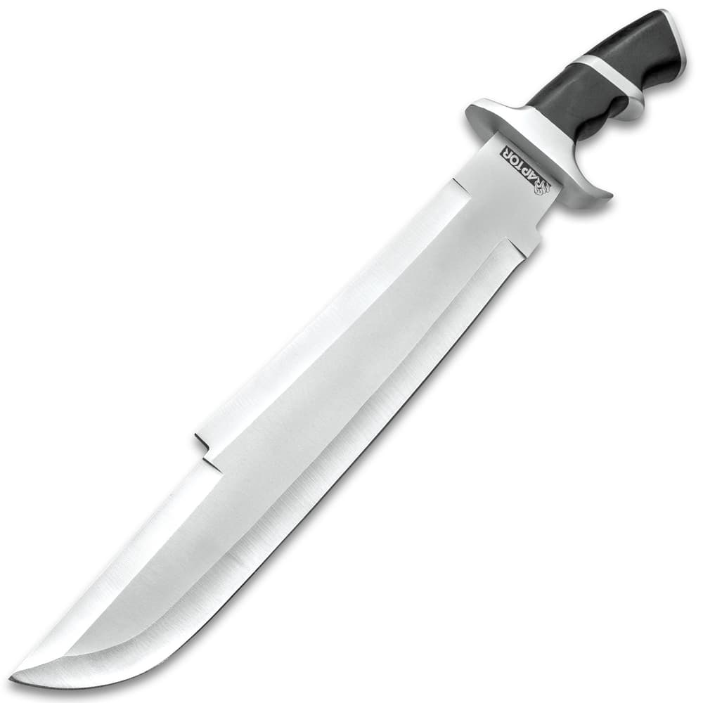 Raptor Machete With Sheath - Stainless Steel Blade, Pakkawood Handle, Stainless Steel Guard And Pommel - Length 20 1/2” image number 3
