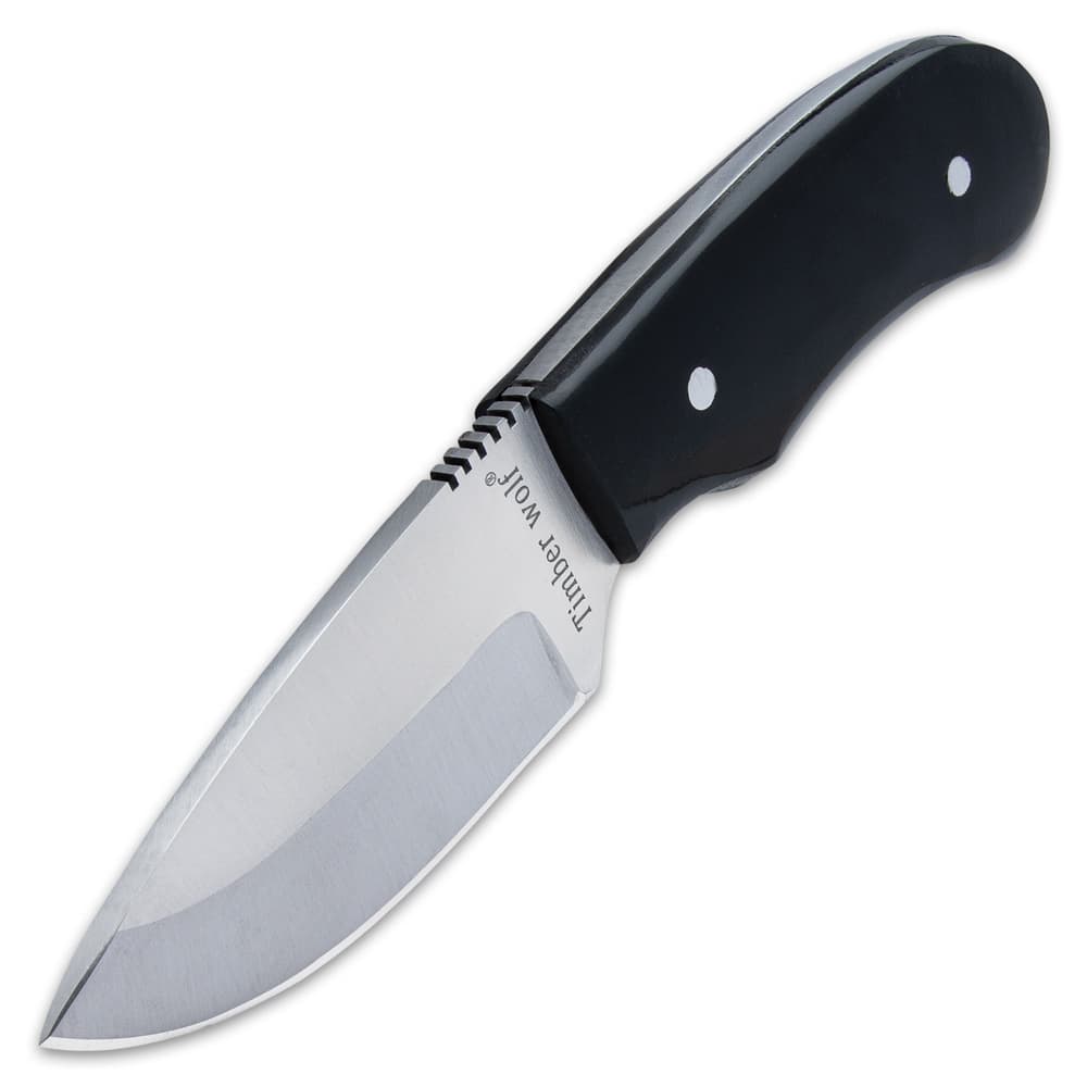 It has a 3” full-tang, stainless steel, drop-point blade that features thumb-jimping and is sharp and ready for any cutting task image number 3
