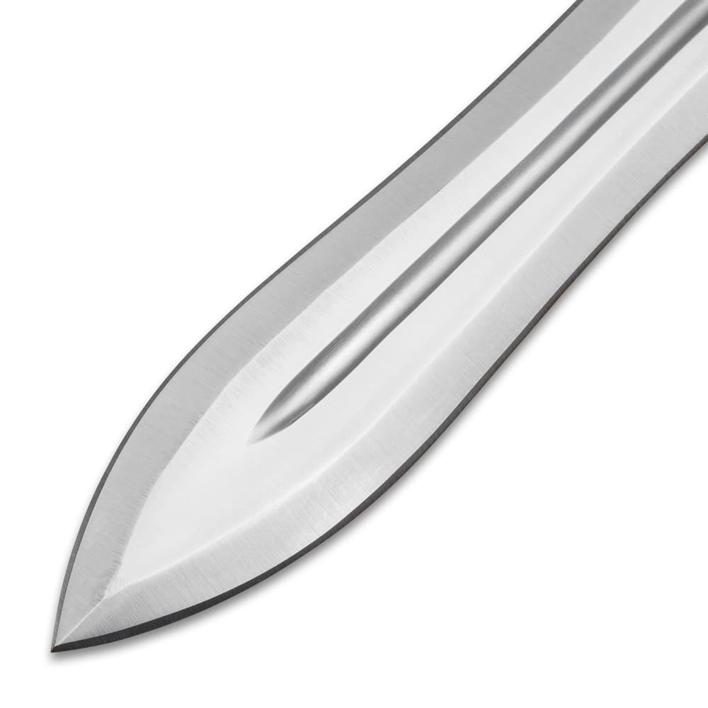 The stainless steel blade is double-edged. image number 3