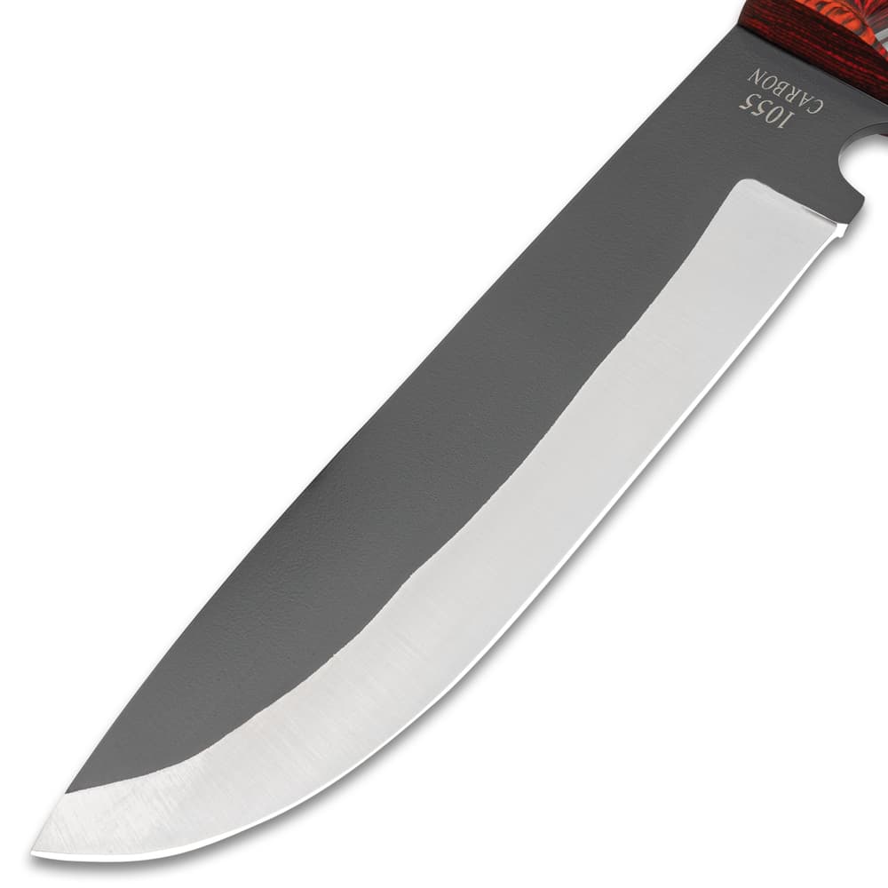A close-up view of the bowie knife blade image number 3