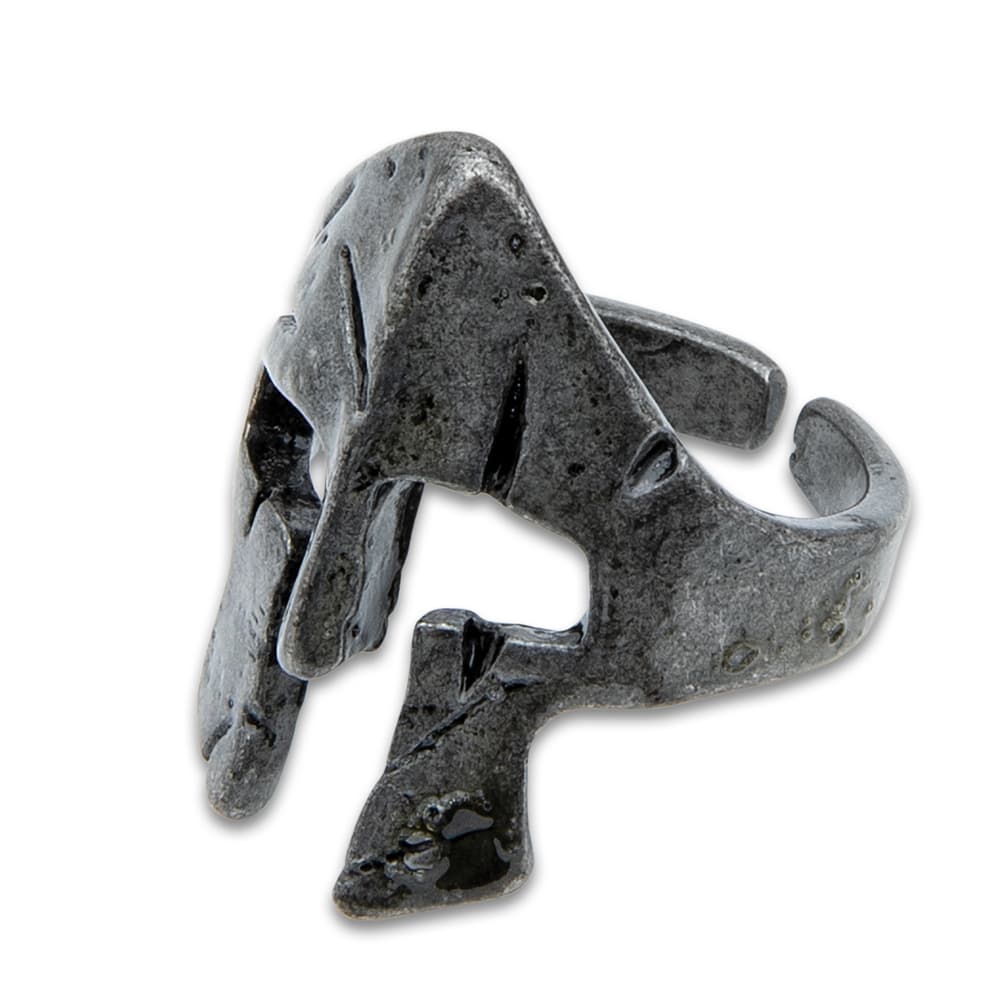 The Spartan helmet ring shown image number 3