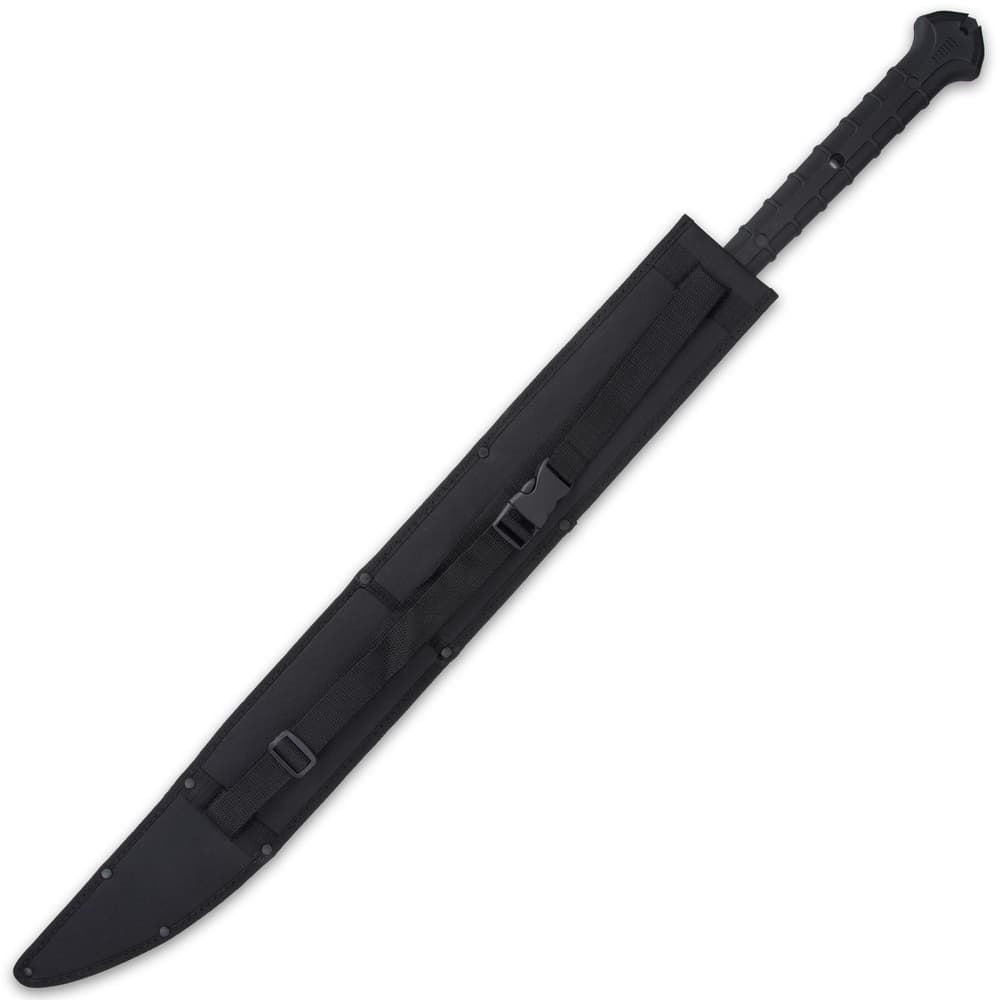The 40” overall length sword can be carried in its nylon sheath with an adjustable, quick-release shoulder harness image number 3