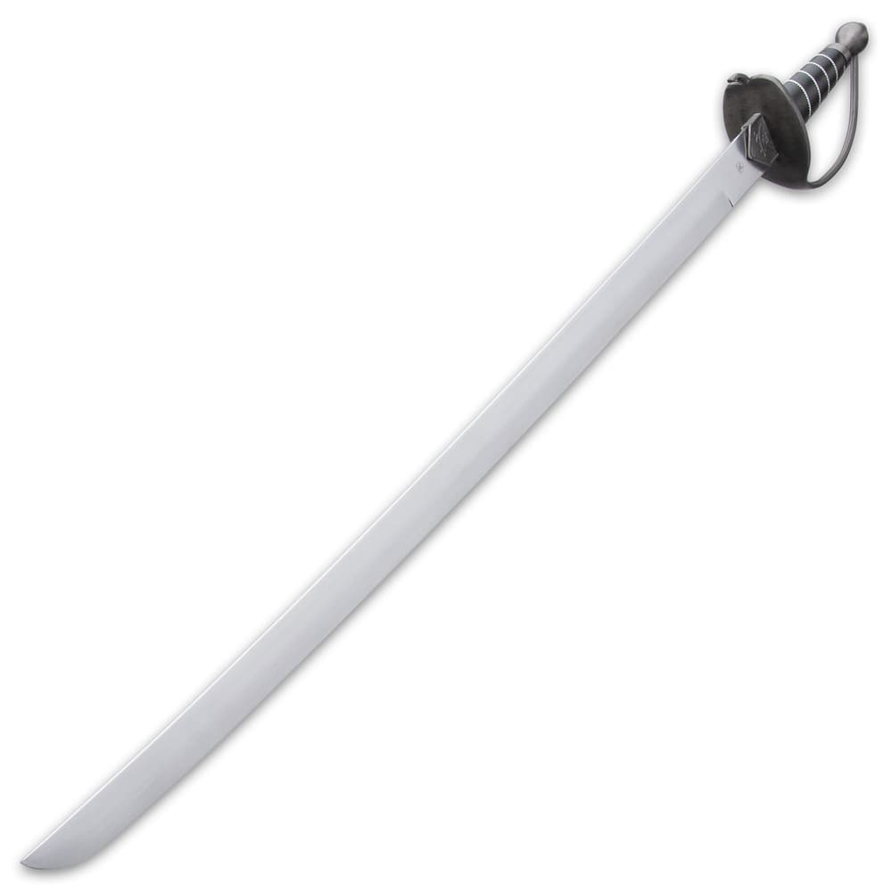 The 29 1/4" pirate blade extends from the cast metal guard. image number 3