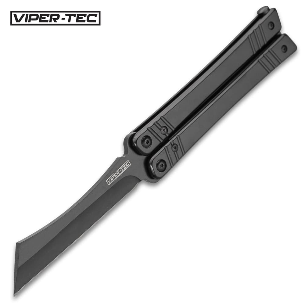 Viper-Tec Cleaversong Butterfly Knife - 8Cr13 Stainless Steel Blade, 2Cr13 Stainless Steel Handle - Length 9” image number 4