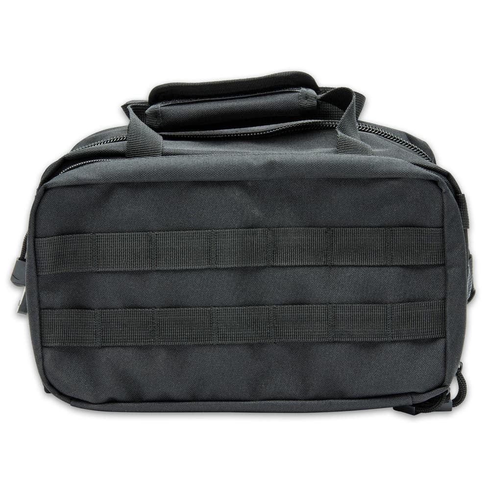Made with tough Denier polyester, the bag is MOLLE compatible with loops on the back and sides and a carry handle image number 4