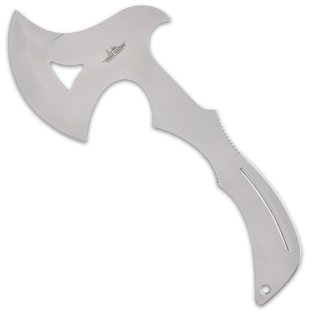 The axe is 12” overall with a curved edge and a trigger-grip design image number 5