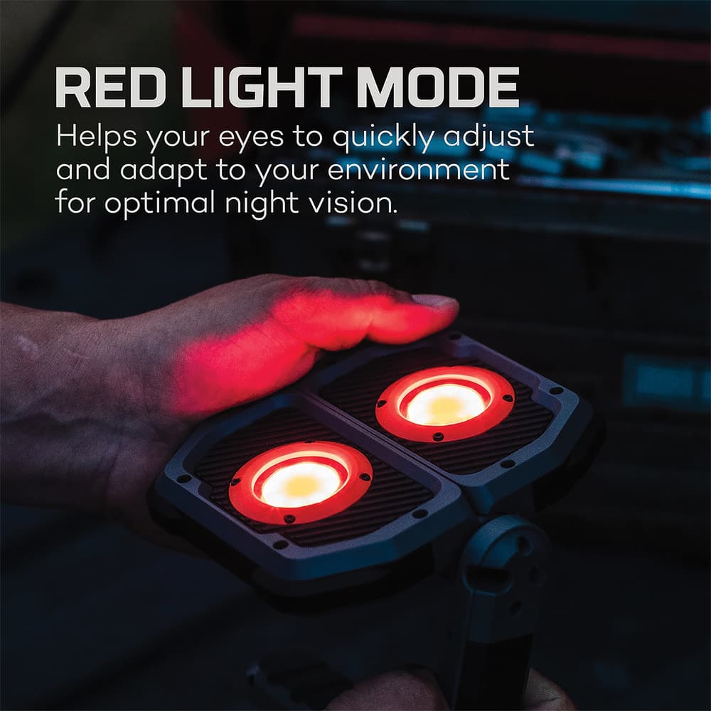 The light shown in red light mode image number 5