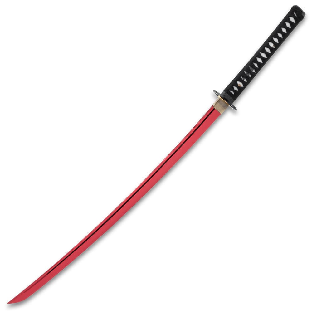 The full-length of the katana shown image number 6