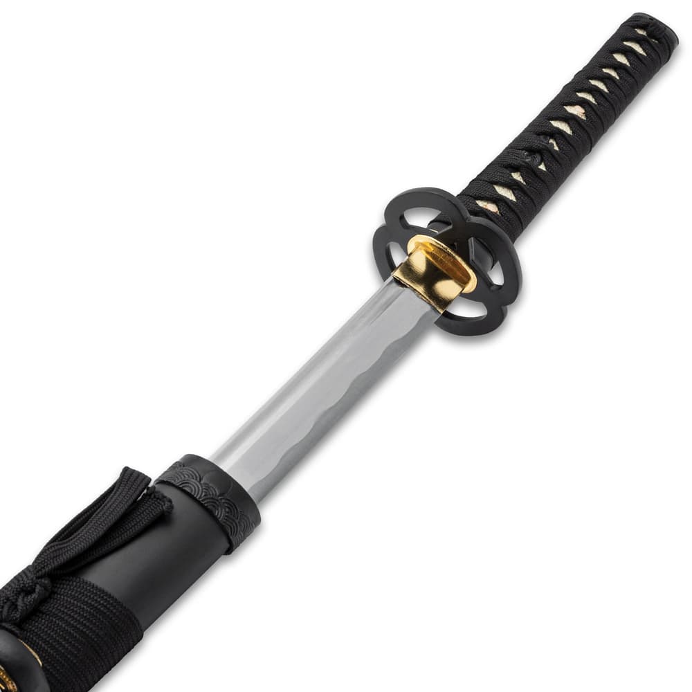 The Musha Hand-Forged Twin Musashi Katana fits like a glove in its scabbard image number 6