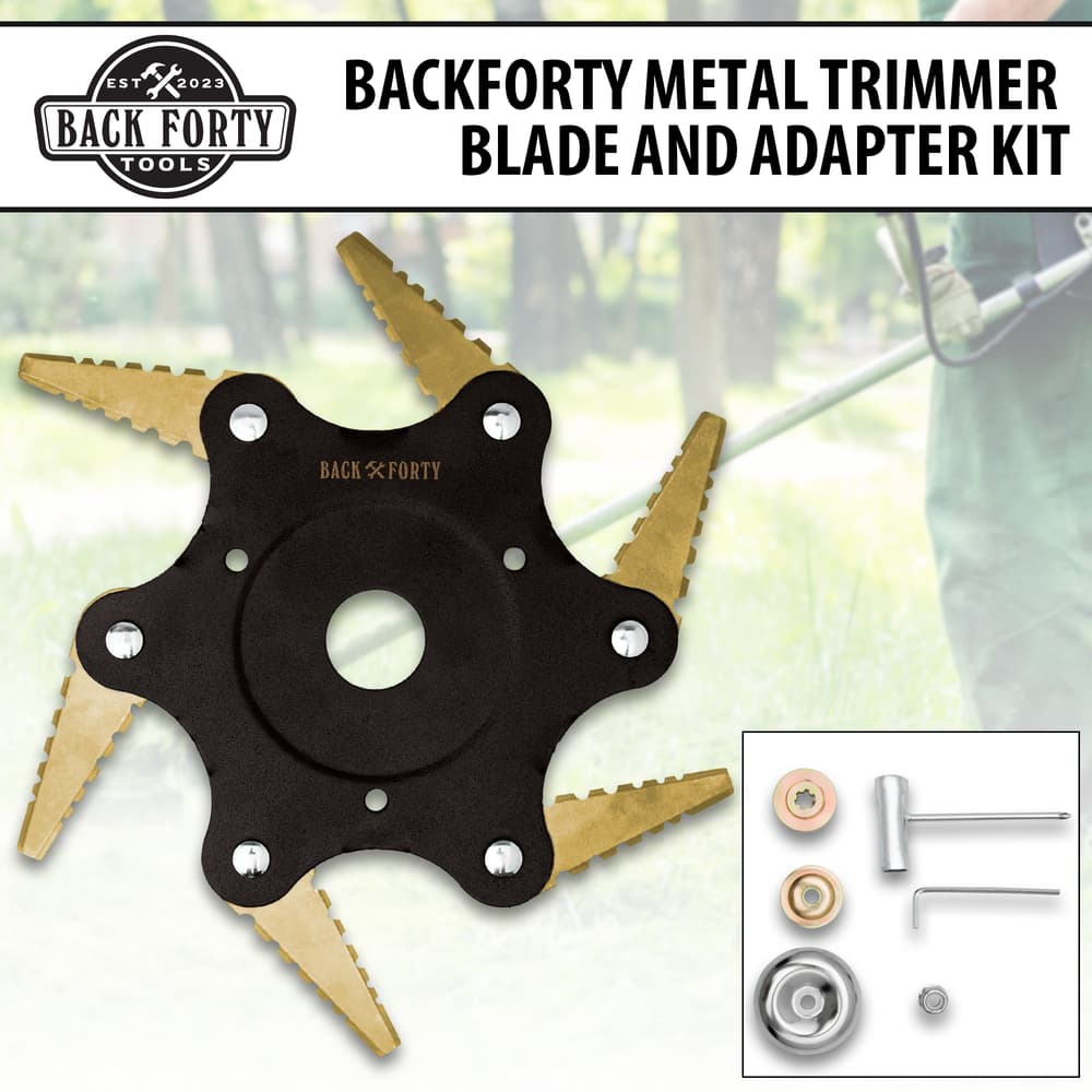 Backforty Metal Trimmer Blade and Adapter Kit image number 0