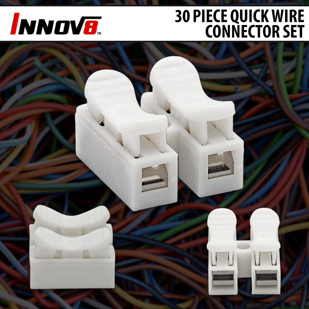 Full image of the Innov8 30 Piece Quick Wire Connector Set. image number 0