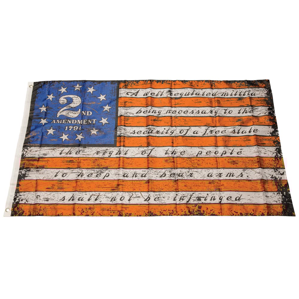 210D nylon construstion Second Amendment Flag - the second amendment is screen printed on the flag image number 0