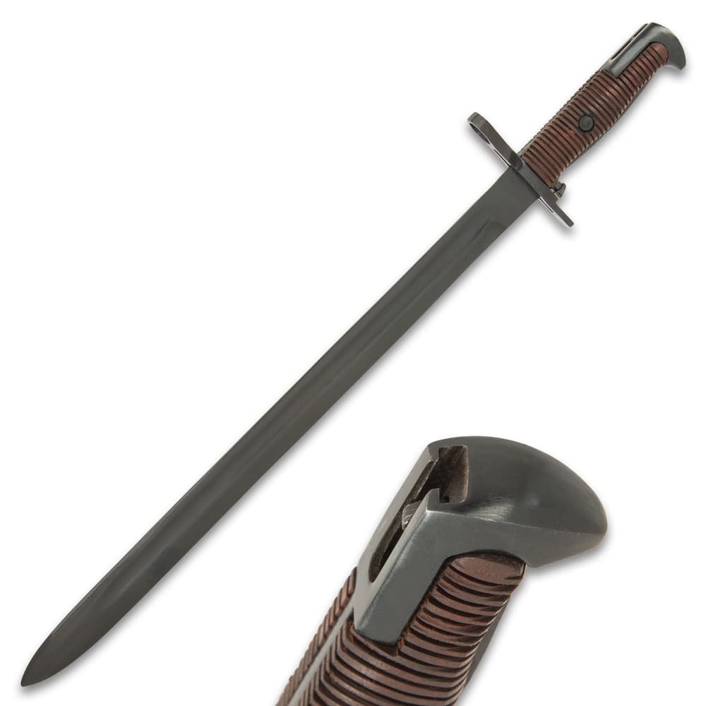 The bayonet is 20 3/4” in overall length and it was specifically designed to fit the US M1903 Springfield Rifle image number 0