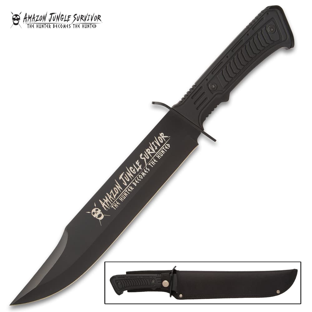 The Amazon Jungle Survivor Hunter Knife is ready to go wherever you go and face whatever you face! image number 0
