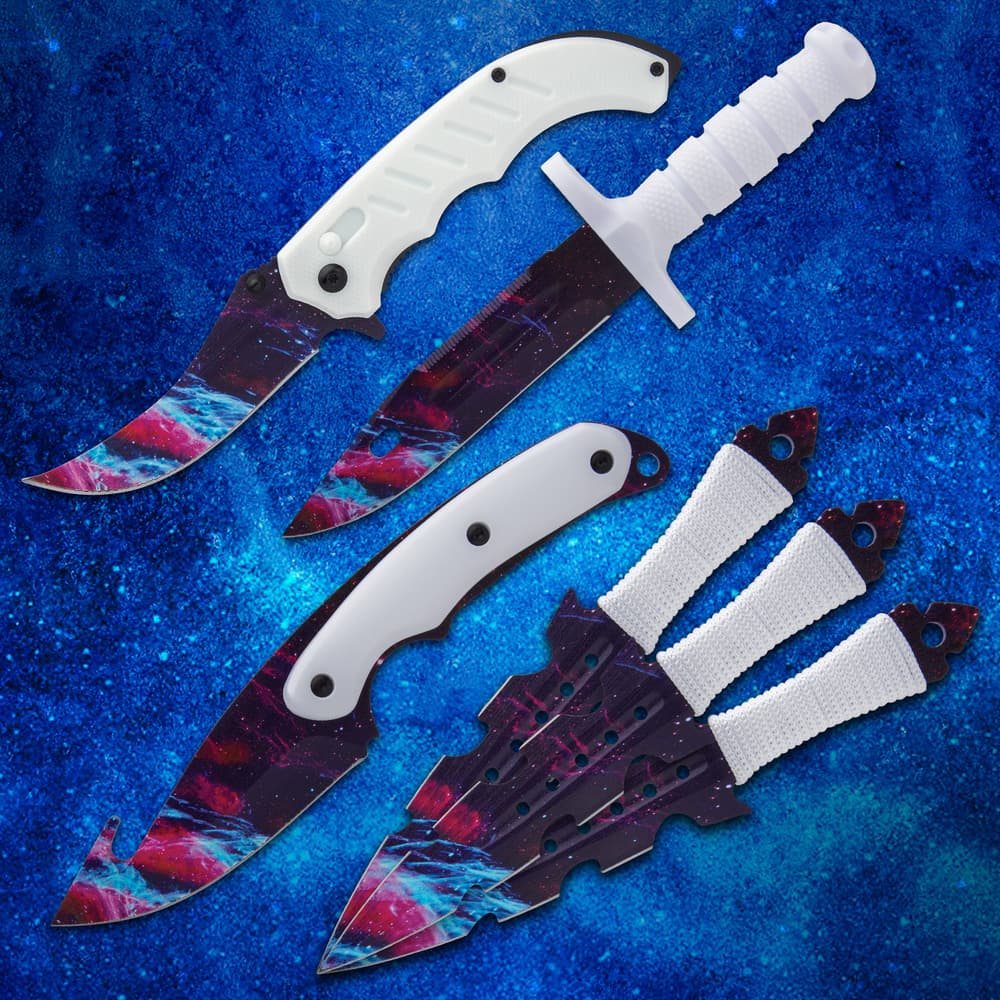 Packed with sharp and delicious goodies, you are getting an earth-shattering deal with this eye-catching knife set image number 0