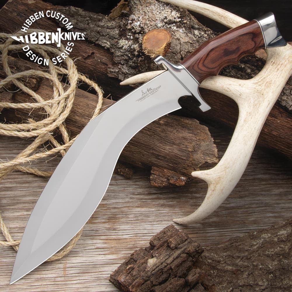 The new Hibben Kukri Fighter Knife, crafted by noted knife designer Gil Hibben, really is a beast of a kukri knife image number 0