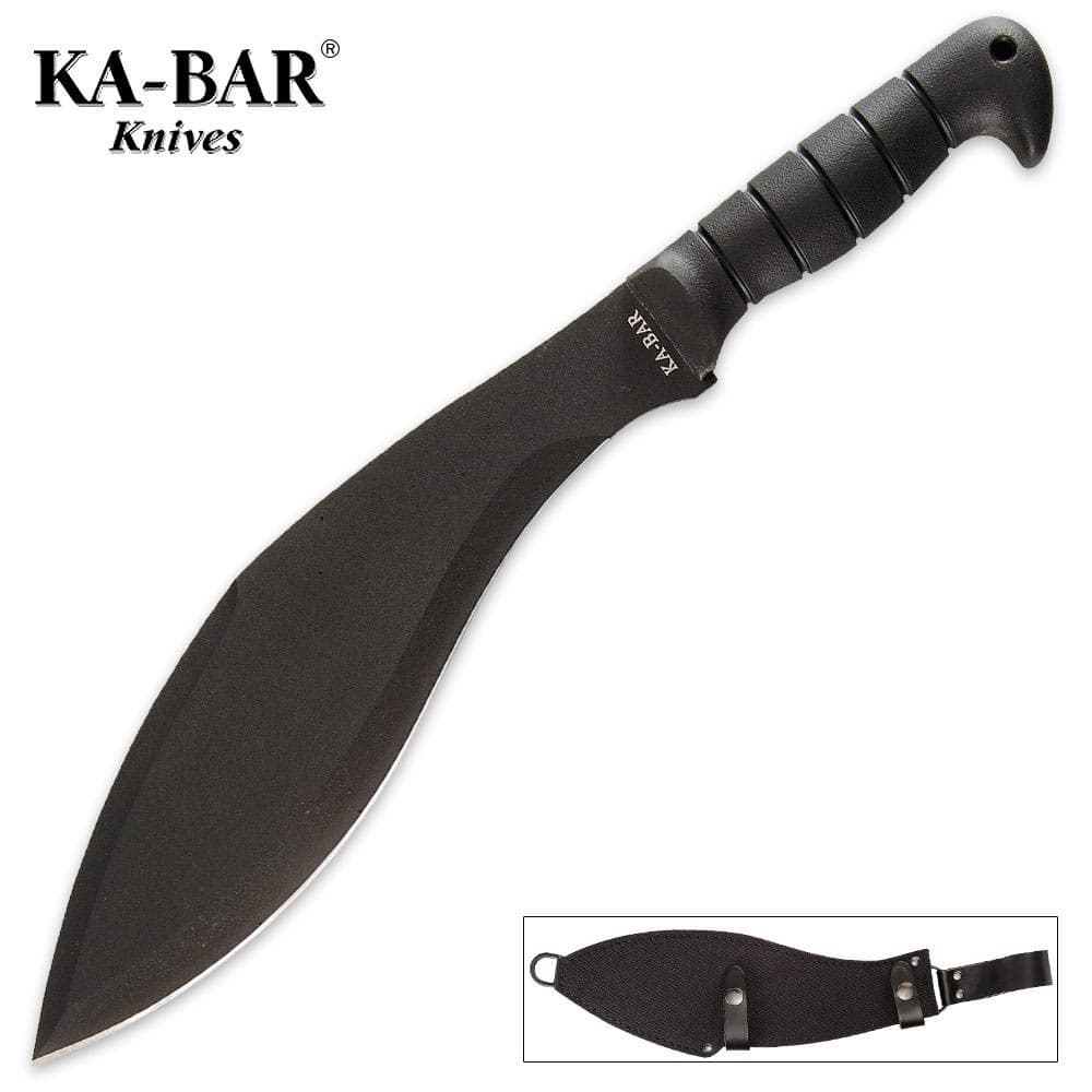 KA-BAR Black Kukri with Leather Sheath image number 0