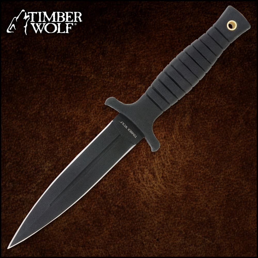 Timber Wolf Tactical Boot Knife with Clip-on Leather Sheath image number 0