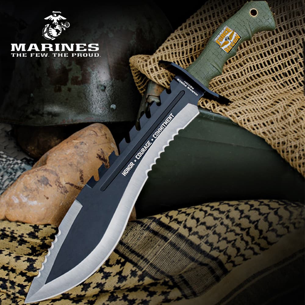 United Cutlery USMC Marine Kukri With Sheath image number 0