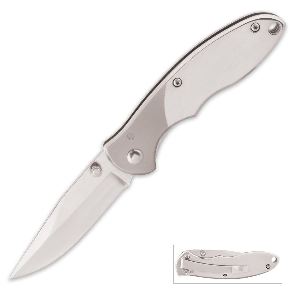 The Executive Stainless Steel Pocket Knife image number 0
