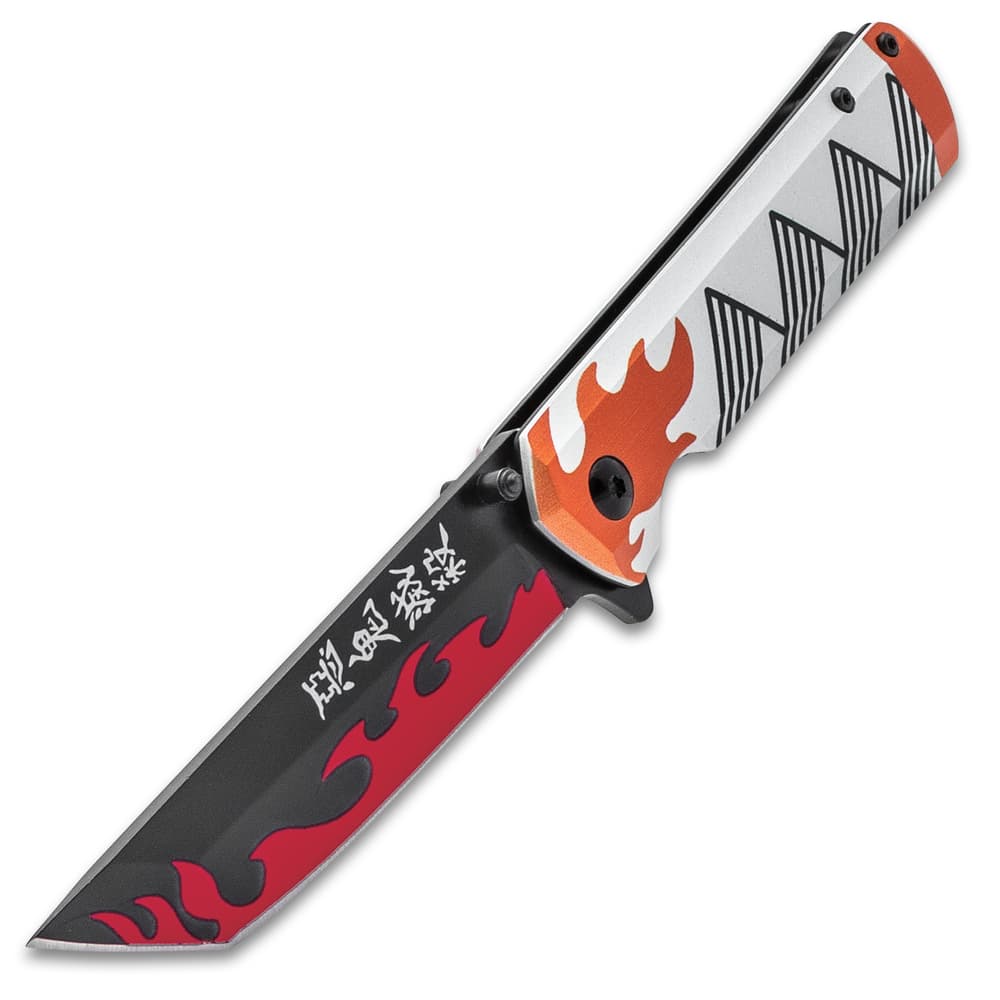 The Demon Slayer Pocket Knife fully extended image number 0