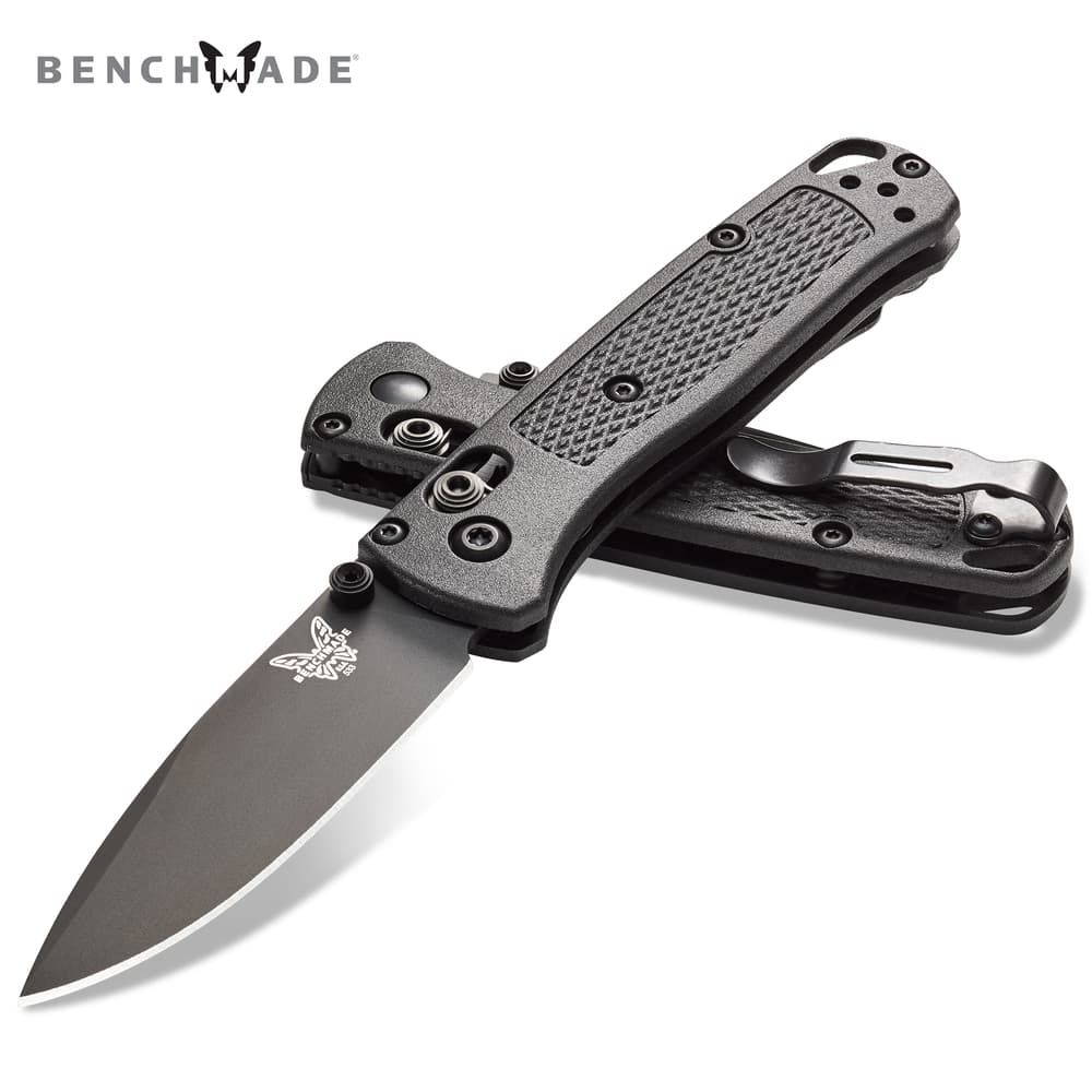 Full image of the Benchmade Mini Bugout Folder Knife. image number 0