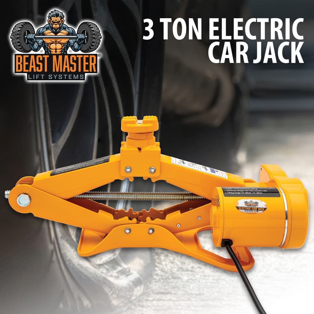 Full image of the Beast Master 3 Ton Electric Car Jack. image number 0