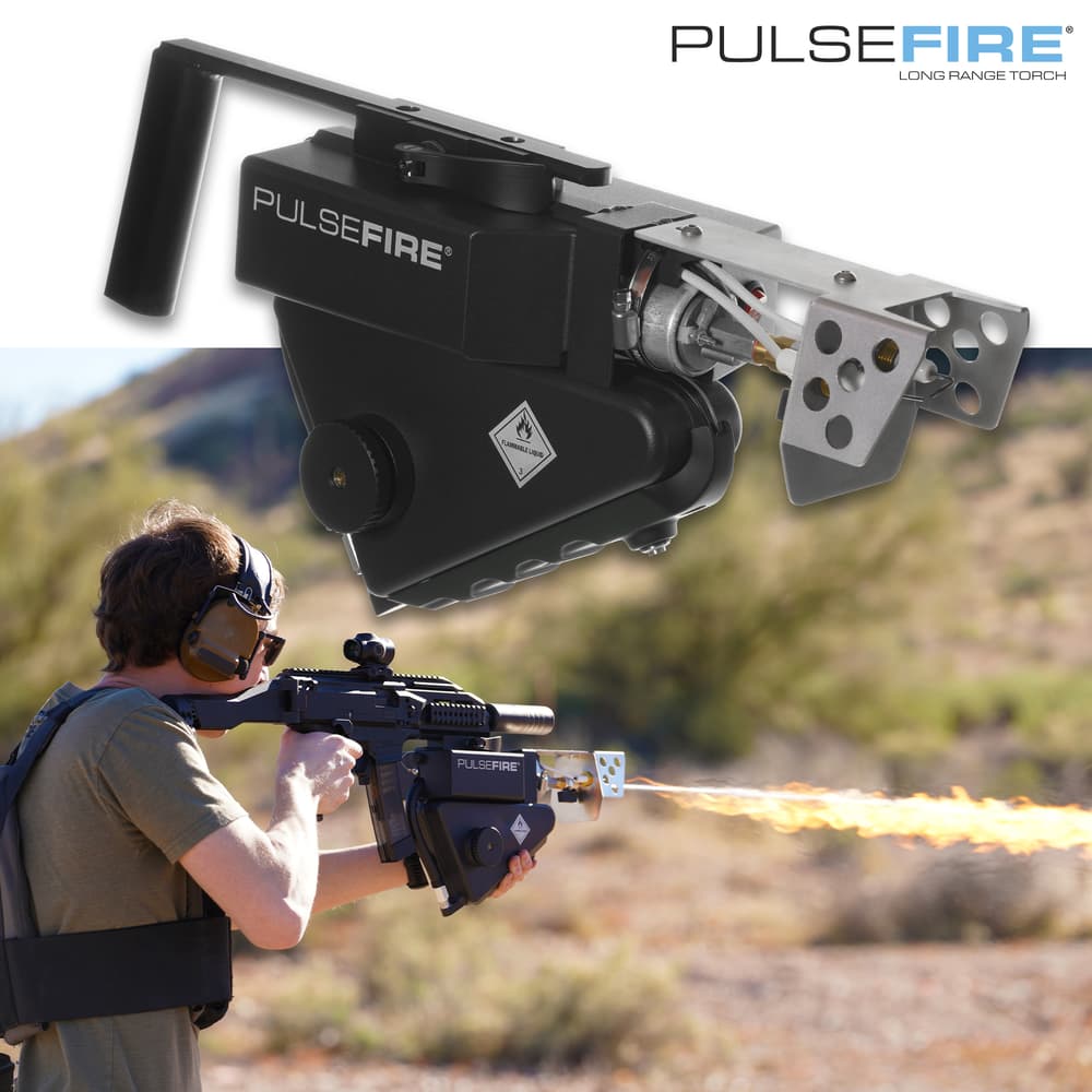 The Pulsefire Under-Barrel Flamethrower shown in use image number 0