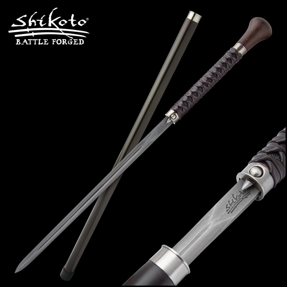 This sword cane makes an attractive accessory, and it also has a little something extra to keep you safe when you’re out and about image number 0