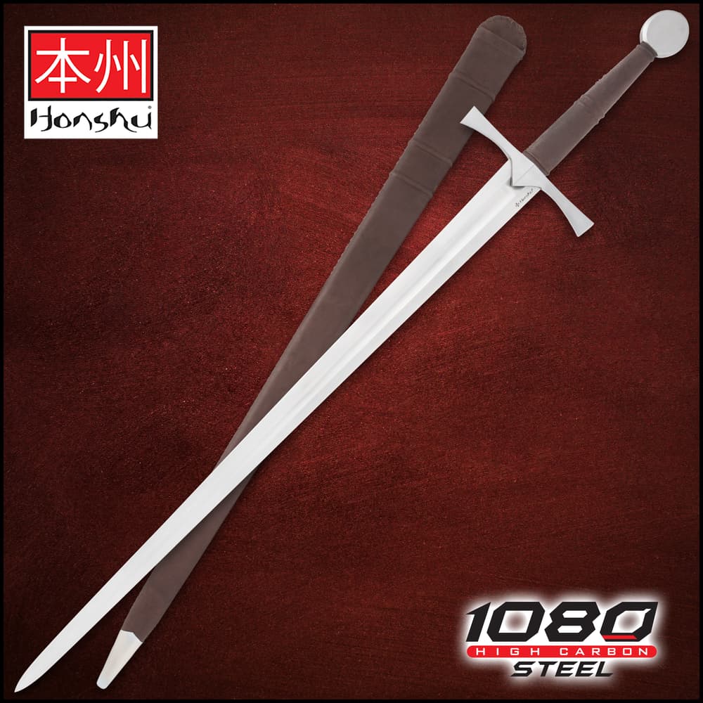 Honshu Historic Forged Two-Handed Medieval Sword image number 0