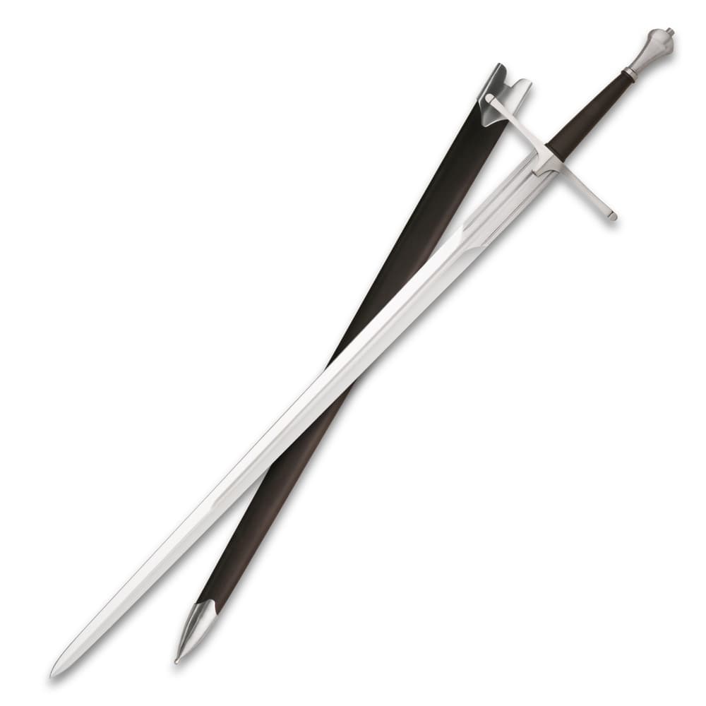Long sword with a black scabbard image number 0