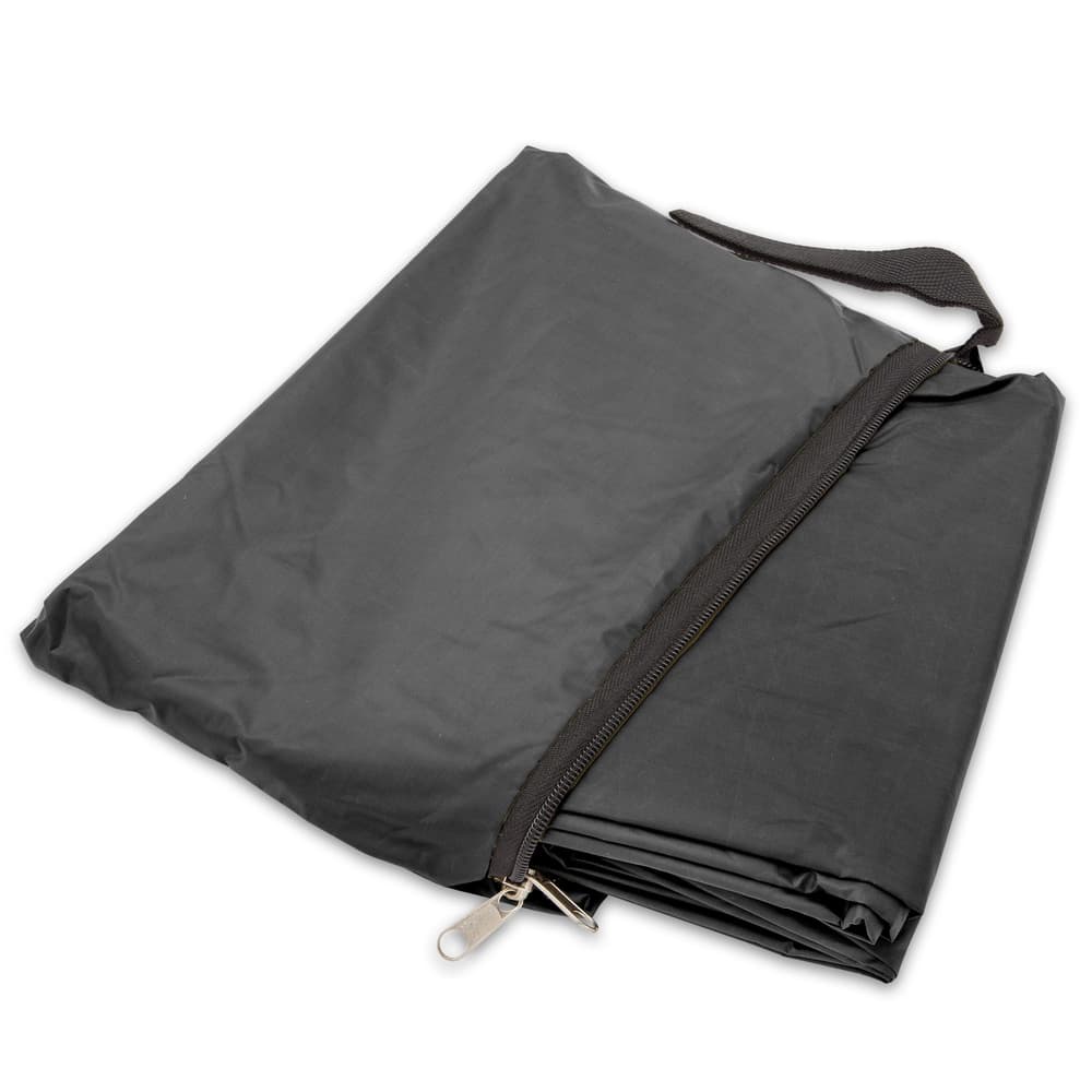 Black Poncho With Built In Hood Military