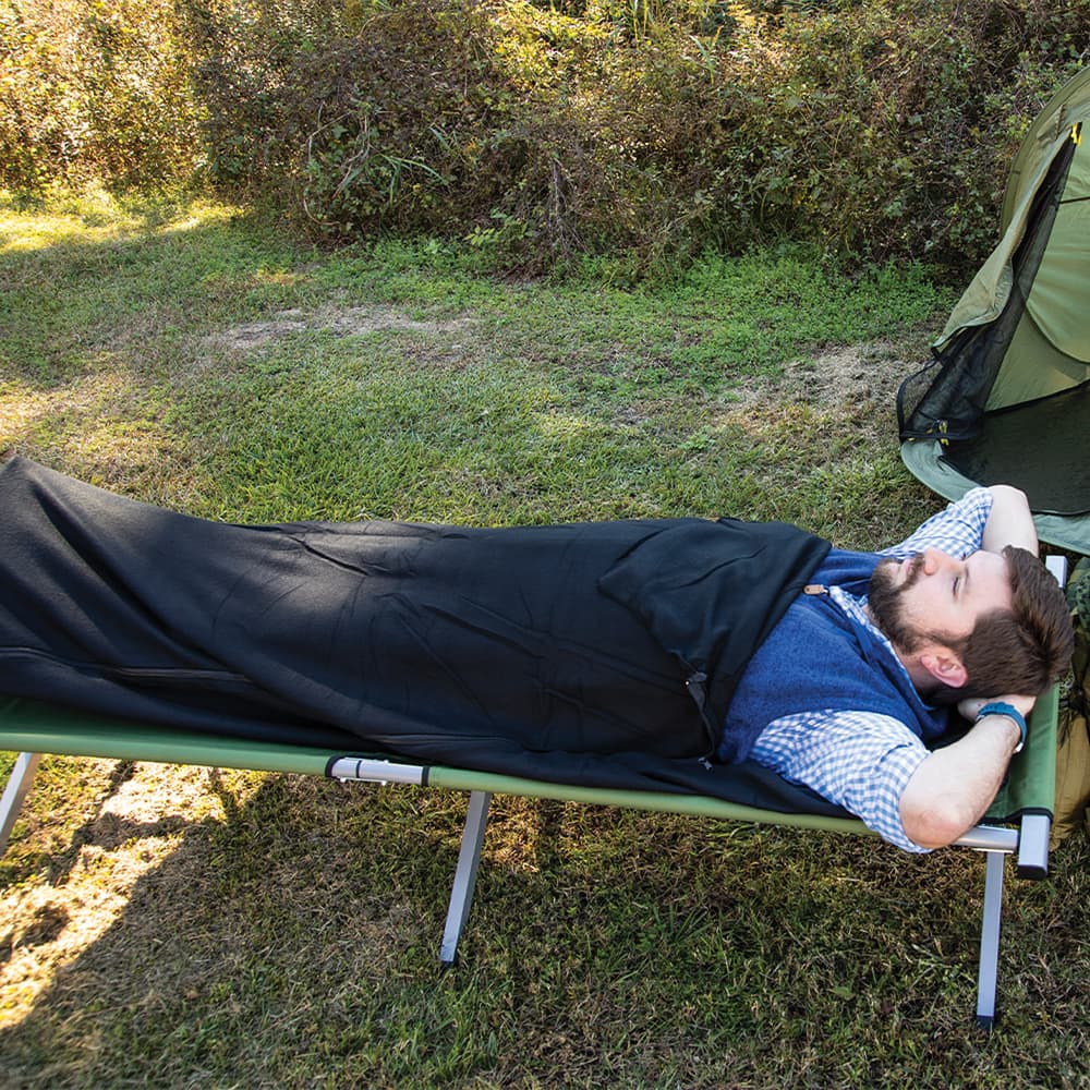Trailblazer Fleece Sleeping Bag / Liner - Black